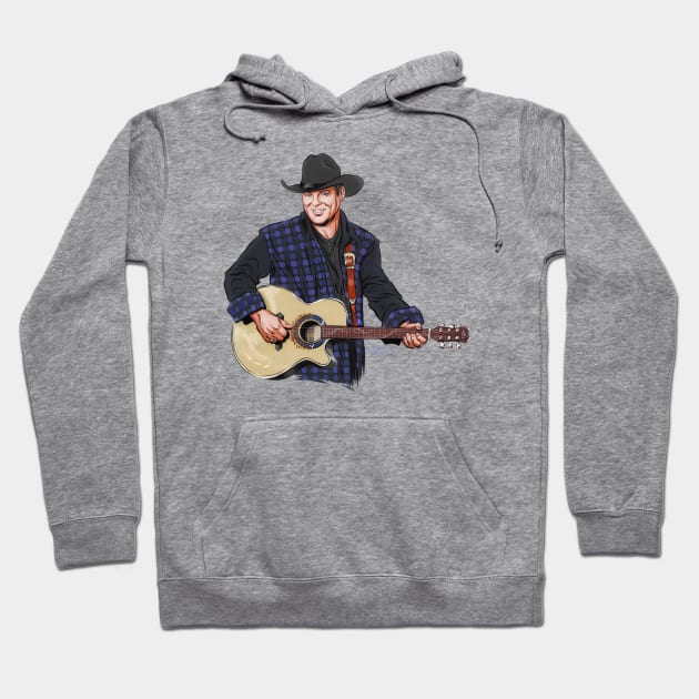 John Michael Montgomery - An illustration by Paul Cemmick Hoodie by PLAYDIGITAL2020